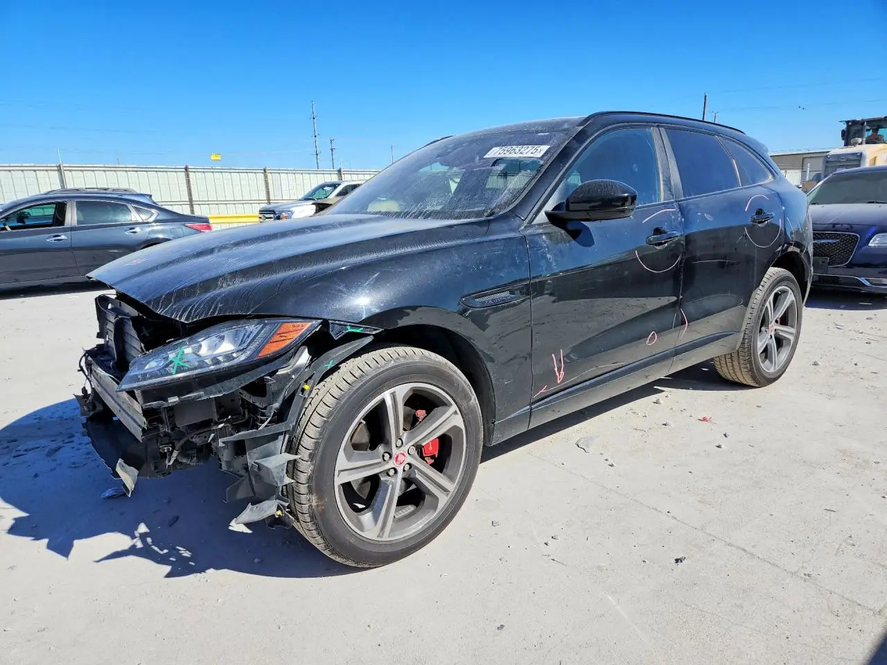 JAGUAR F-PACE 2017. Lot# 75963275. VIN SADCM2BV6HA896269. Photo 1
