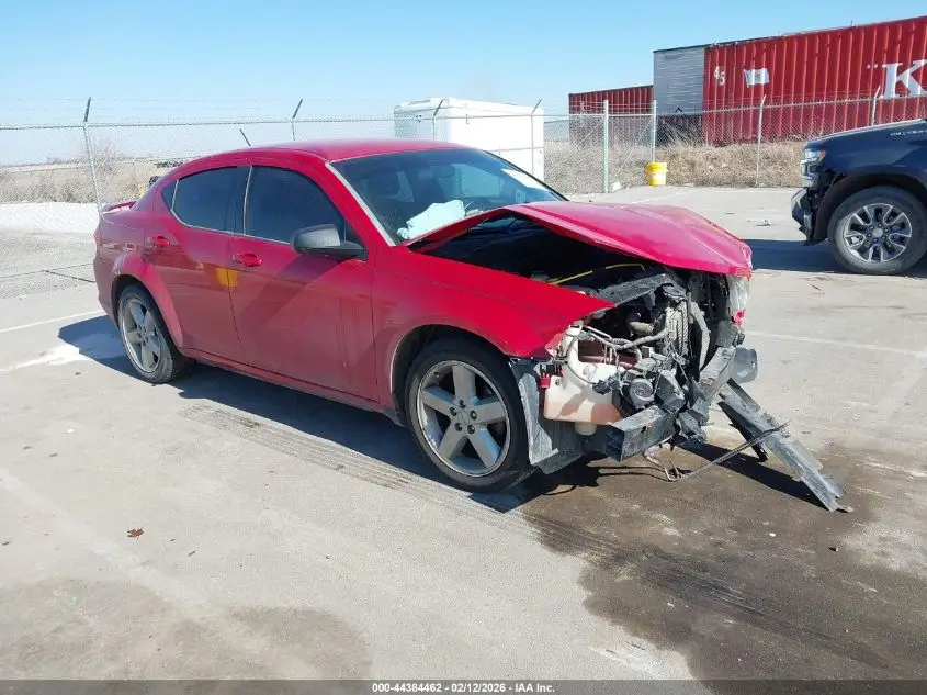 DODGE AVENGER 2014. Lot# 44384462. VIN 1C3CDZAB7EN113450. Photo 1