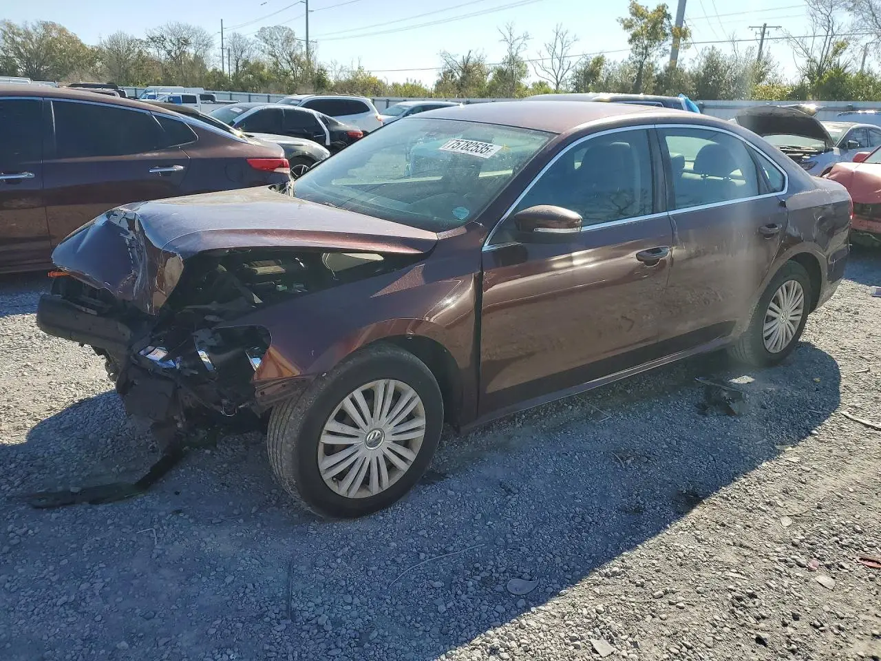 VOLKSWAGEN PASSAT 2013. Lot# 75782535. VIN 1VWBP7A38DC035621. Photo 1