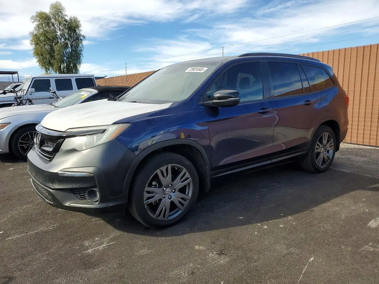 HONDA PILOT 2022. Lot# 72601845. VIN 5FNYF5H38NB034497. Photo 1