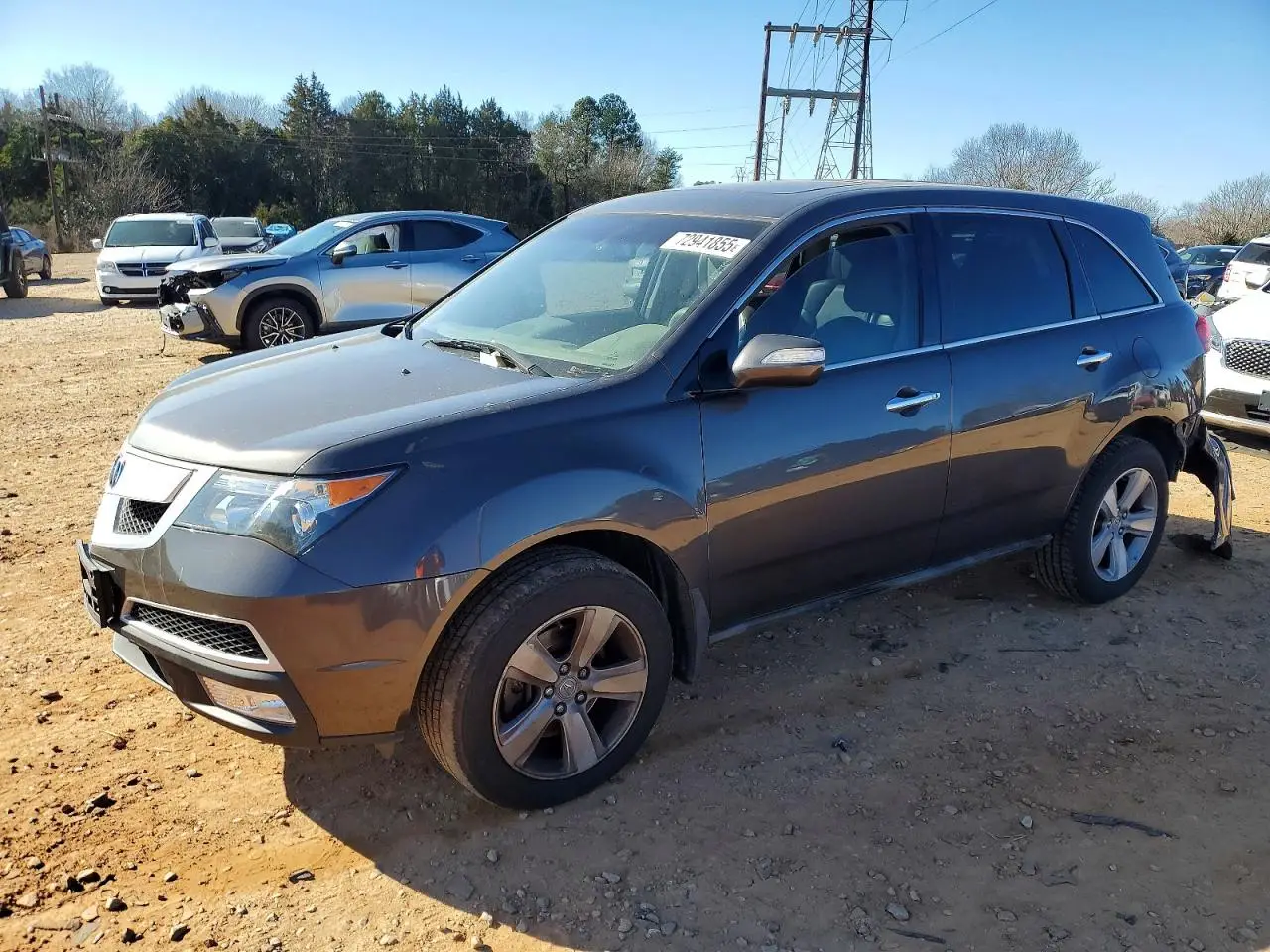ACURA MDX 2011. Lot# 72941855. VIN 2HNYD2H61BH527582. Photo 1