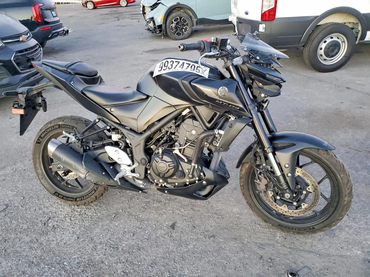 YAMAHA MT-03 2021. Lot# 99374795. VIN MH3RH20Y7MK004852. Photo 1